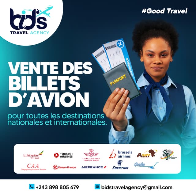 Vente de billets d'avion